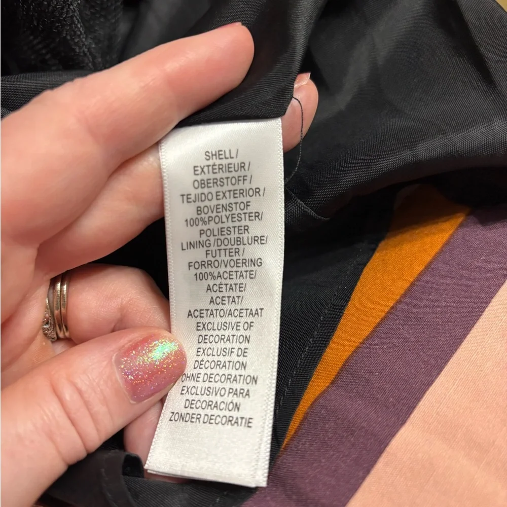 Adrianna Papell Black Dress with Red Floral Accents - Picture 6 of 10